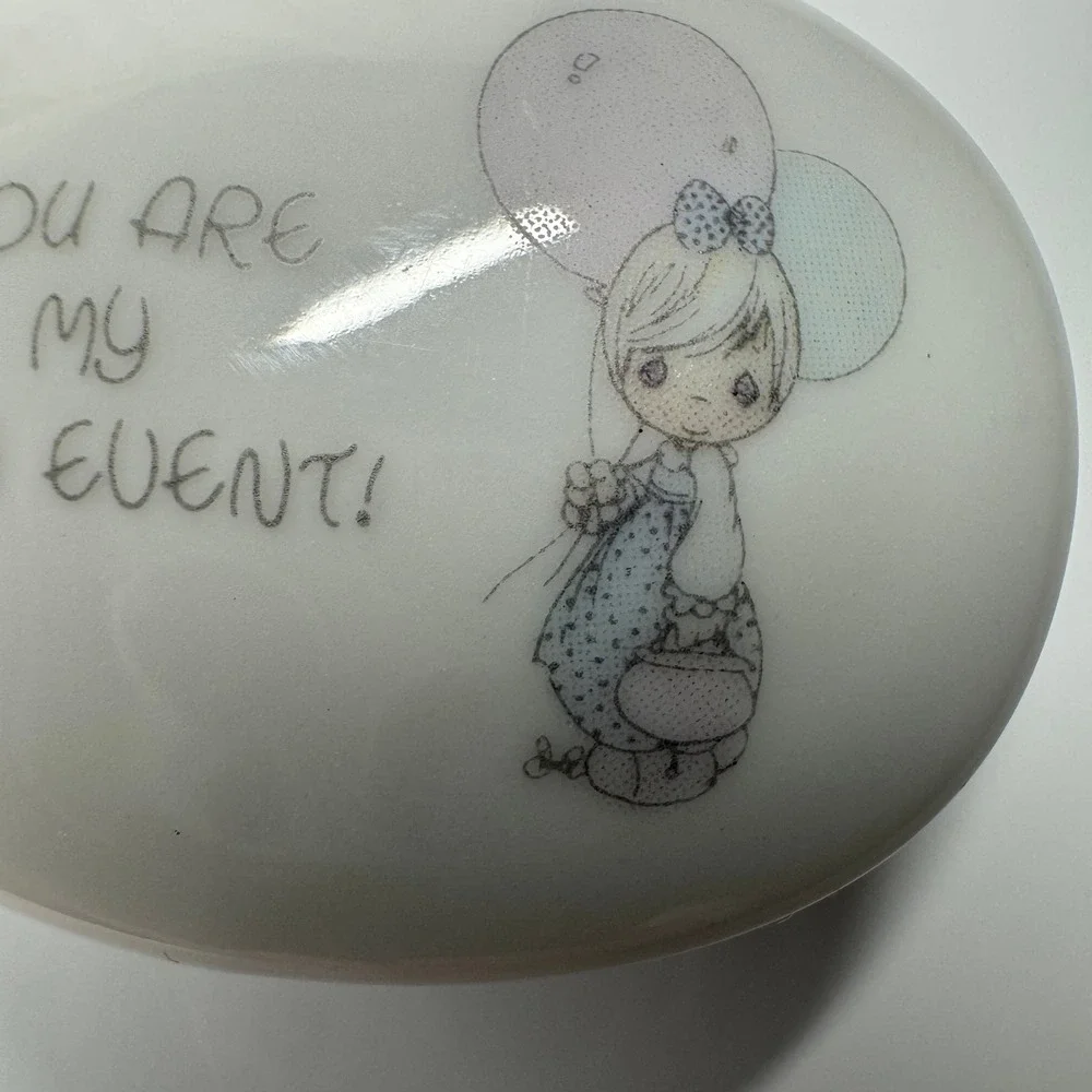 Precious Moments Ceramic Candle You Are My Main‎ Event Girl Balloons Pink